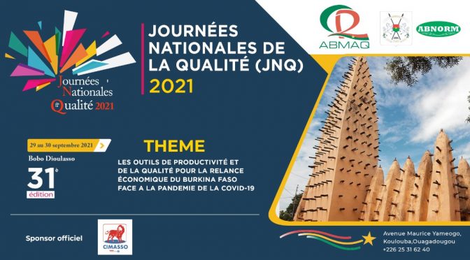 JNQ 2021 du 29 au 30 Septembre à Bobo Dioulasso